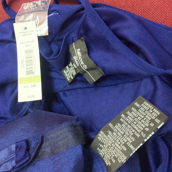 ~SOLD ~& M Richard Navy Dress - Picture 5 of 6